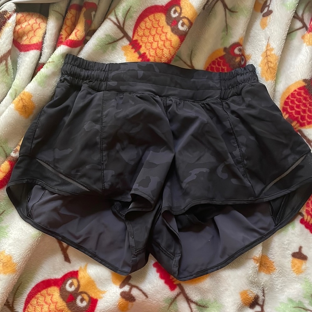 Lululemon black camo shorts. Size 8